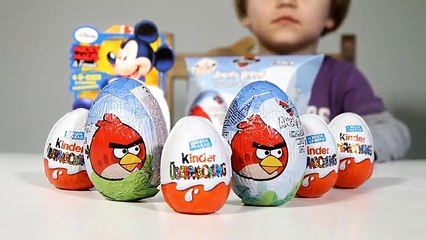 Angry Birds BIG Eggs 2Pac and 4pack of Kinder Surprise Mickey Mouse Eggs​​​
