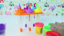 Paletas Arcoiris de Plastilina Playdoh|Rainbow Umbrella Play Doh Popsicles