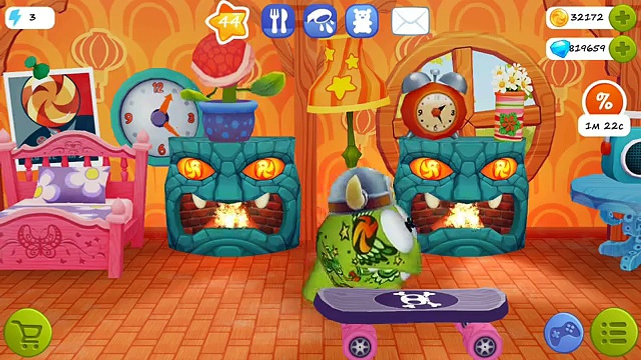 АМ НЯМ НОВЫЕ СЕРИИ #53 – МУЛЬТИК My Om Nom мой виртуальный питомец игра мультик #Мобильные игры