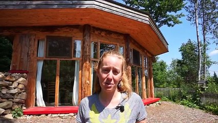 Incredible Mini Earthship Style Cabin - Tiny Off Grid House with Solar Power