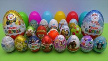 20 Surprise Eggs, Kinder Surprise Cars 2 Winnie The Pooh Peppa Pig Disney Pixar