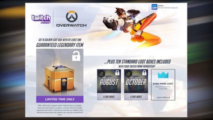 Overwatch - GOLDEN LOOT BOX! FREE Legendary Item! Get One Now! (Twitch Prime)