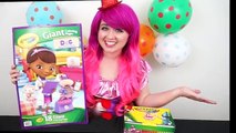 Coloring Hallie The Hippo Doc McStuffins GIANT Coloring Book Crayons | COLORING WITH KiMMi THE CLOWN