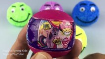 Foam Clay Smiley Face Surprise Eggs Squishy Pops Shopkins Disney Frozen Hot Wheels Toys for Kids