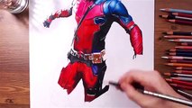 Deadpool (Wade Wilson) - speed drawing | drawholic