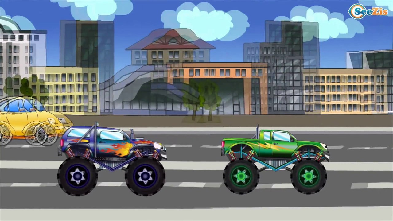 Мультики Про Машинки - Монстр Трак Гонки под водой. Мультфильмы Для Детей Все Серии Подряд