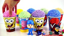 Slime Goo Minecraft Peppa Pig Pocoyo Cartoon Surprise Cups Toys StrawberryJamToys