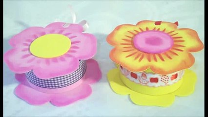 Manualidades para regalar: Cajita Flor de goma eva Foamy box