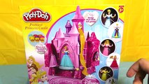 PLAY DOH Disney Prettiest PRINCESS CASTLE Tangled Rapunzel, Cinderella, Belle Play-Doh Dress Up