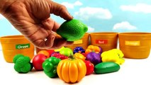 Toddler Learning Video for Kids Learn Colors Fruits & Veggies Sorting Fruits Vegetables Toy Basket