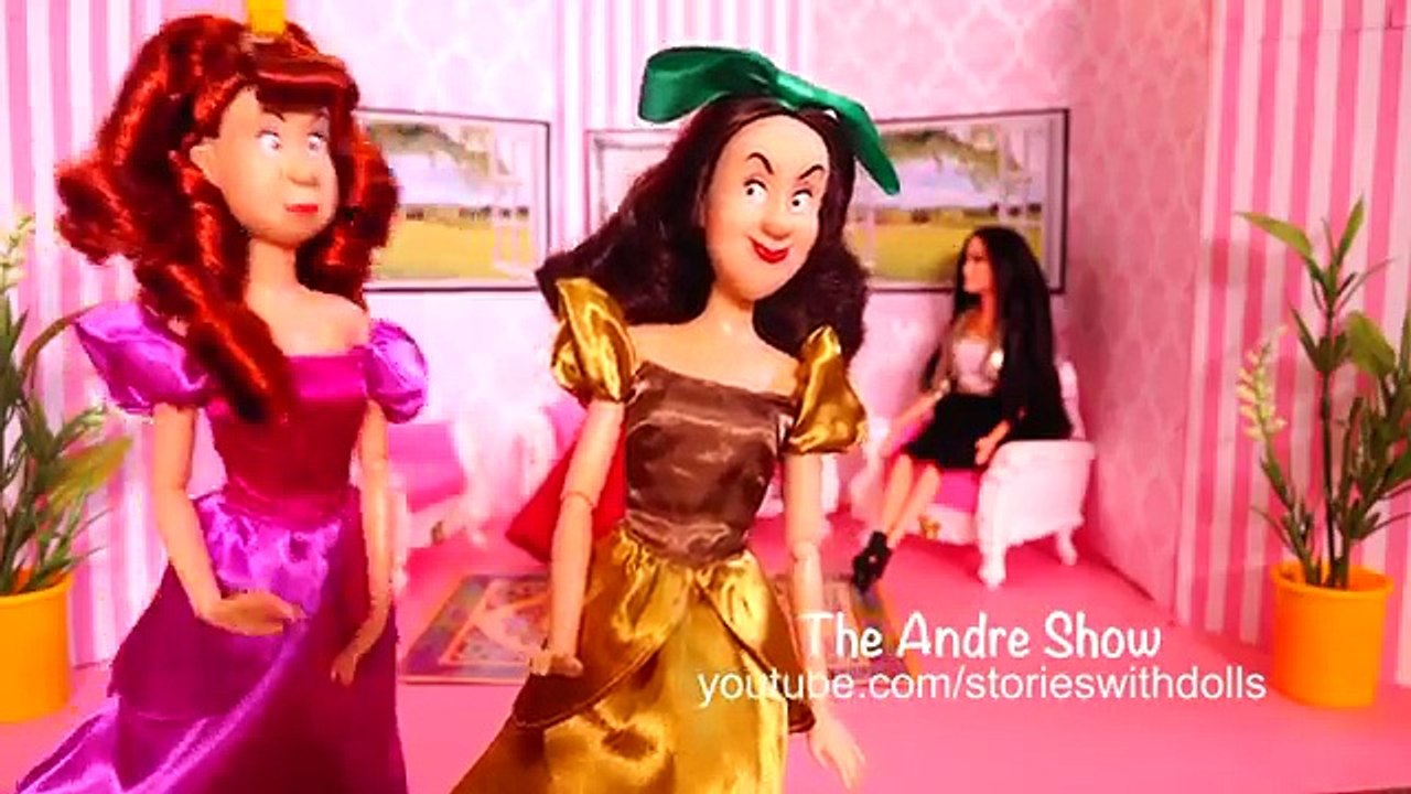 CINDERELLA COMPLAINS ABOUT HER STEPMOTHER in this Toy and Doll Talk Show - The Andre Show