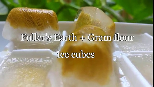 Fuller s Earth Multani mitti icecubes for open pores,pimples, acne and dark spots - YouTube