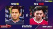 FIFA 18 vs PES 2018 Players Faces Comparison