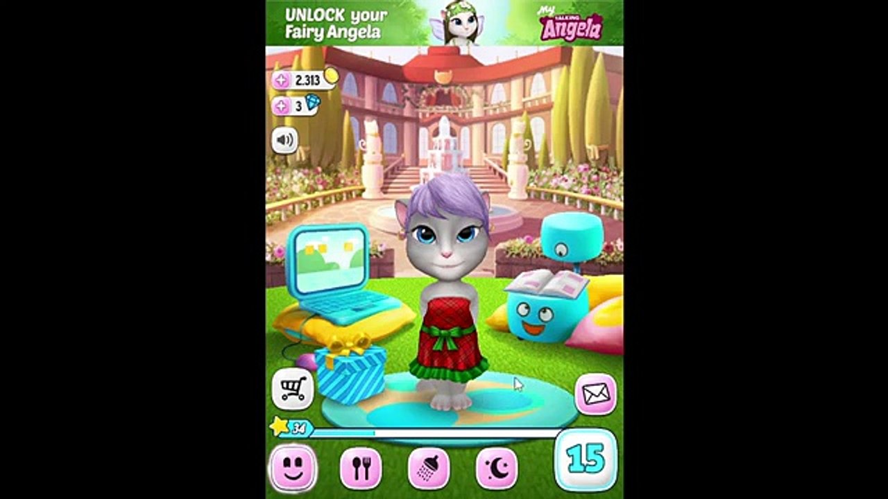 My Talking Angela Level 15 - Gameplay Great Makeover for Children HD Cat iGamePlayDroid