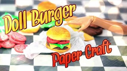 DIY - How to Make: Doll Hamburger - Handmade - Crafts