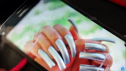 How I Text With My LONG Natural Nails