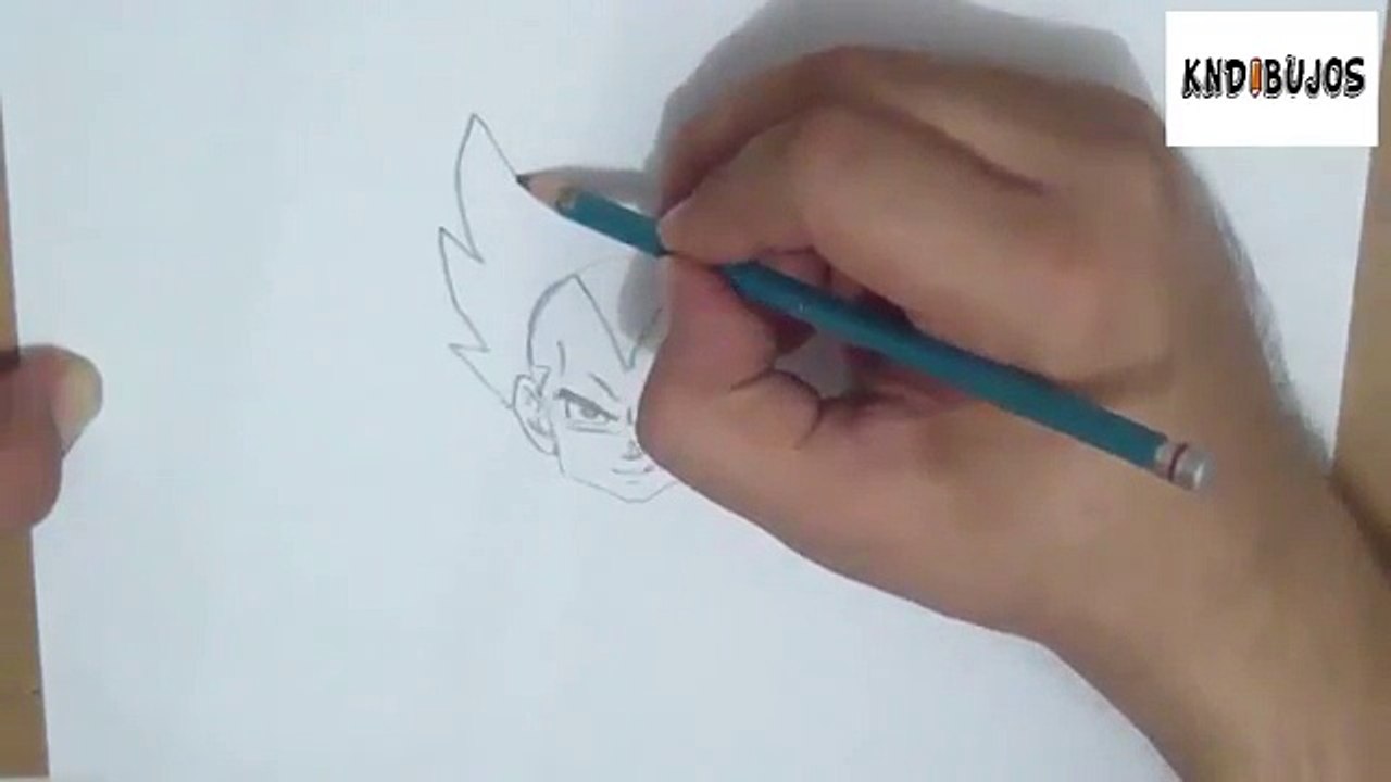 Como dibujar a vegeta - Dragon Ball Z - How to draw vegeta