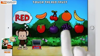Learn Fruit names with Monkey Preschool Lunchbox - gameplay video for kids