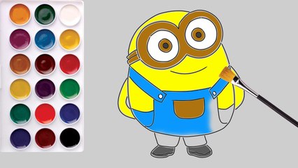 Kids Painting Coloring Pages How to Draw and Coloring Minjon