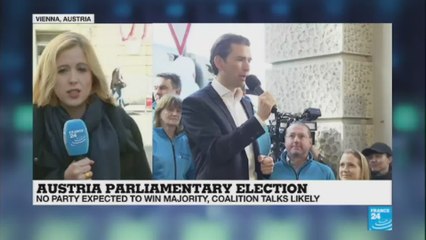 Скачать видео: Austria Parliamentary Election: Young conservative Sebastian Kurz favoured to win