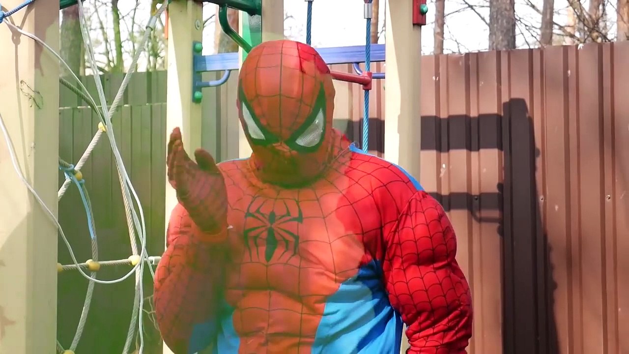 Mega poop Spiderman - For Children & Toddlers w Joker, Hulk Cars For Kids FUN in Real Life