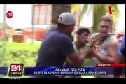 Tarapoto: sujeto acusado de robo de celular es salvajemente golpeado por pobladores