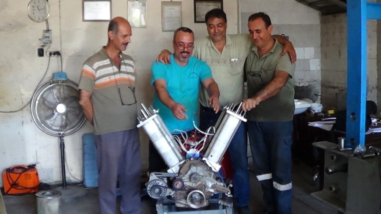 Hataylı 4 Sanayi Esnafı, Kendi Elektriğini Üreten Motor İcat Etti