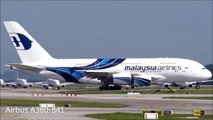 Malaysia Airlines Airbus A380 Takeoff from Kuala Lumpur International Airport