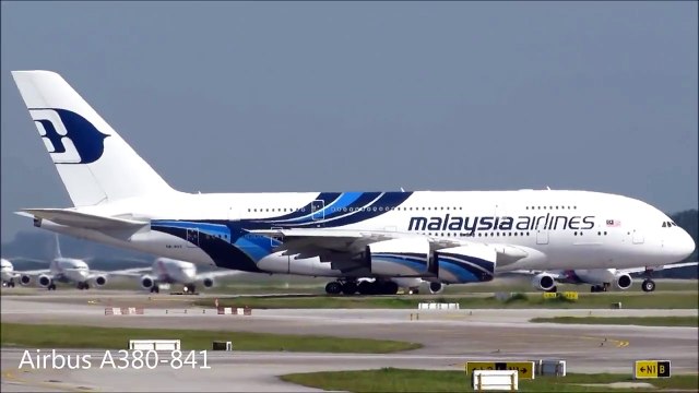 Malaysia Airlines Airbus A380 Takeoff from Kuala Lumpur International Airport