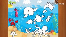 Clever Kids First Puzzles - Lets learn about Sea Animals & English Letters : Preschool Learning