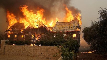 wildfires in california  - california fire video