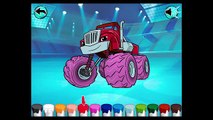 Playtime With Blaze and the Monster Machines - Coloring and Play with Blaze