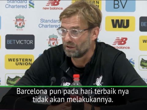 SEPAKBOLA: Premier League: Bahkan Barcelona Pun Harus Berjuang Melawan Man United - Klopp