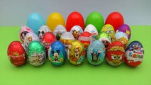 20 Surprise Eggs Cars 2 Kinder Surprise Mickey Mouse Клуб Микки Мауса Winnie the Pooh Disney Pixar