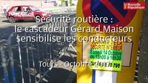 VIDEO. Tours : un cascadeur professionnel sensibilise à la sécurité routière