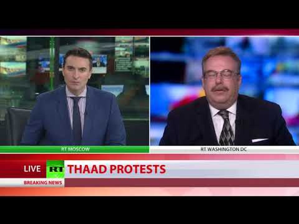 Hundreds scuffle with police over US THAAD launcher deployment in South Korea