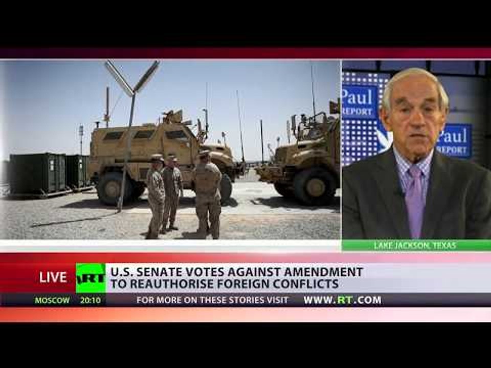 ‘We need to continue efforts to wake up American people’ - Ron Paul on anti-war amendment fight