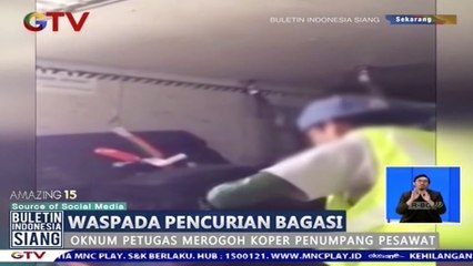 Waspada! Oknum Bandara Terekam saat Mencuri Barang di Bagasi Pesawat