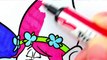 How To Paint Trolls Poppy & Branch Learning Coloring Pages for Kids | Videos Colouring