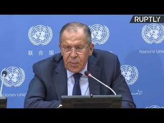 Russian FM Sergey Lavrov holds press conference on UNGA sidelines (Streamed live)