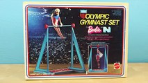 Barbie GYMNASTICS Competition With Elsa Barbie And Ariel! Vintage 1974 Olympic Set!