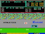 Konamis Track & Field arcade gameplay