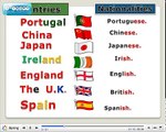 Countries and Nationalities: Verb to be - English Language