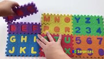 ABC and 123 Alphabet Letter and Number Foam Puzzle Mat Learn ABC How to Count Learn Colors for Kids