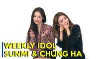 170823 Weekly Idol - Sunmi X Chung Ha Legendado PT | BR