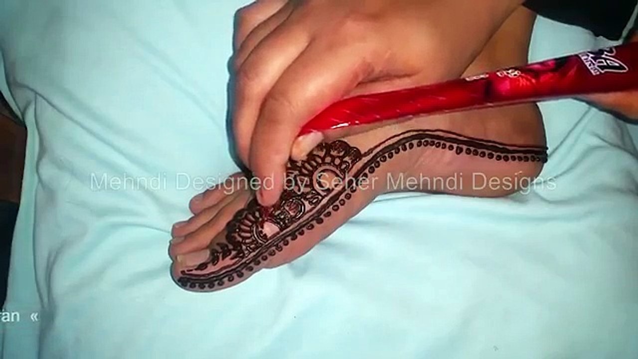 eid special foot mehndi design very simple new 2016