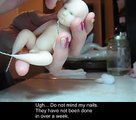 Sanding a polymer clay fairy baby by gardensofutopia.mp4