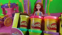 4 Disney Princess Play Doh Sparkle Dress Ariel Merida Rapunzel Doll Magiclip Disney Princess