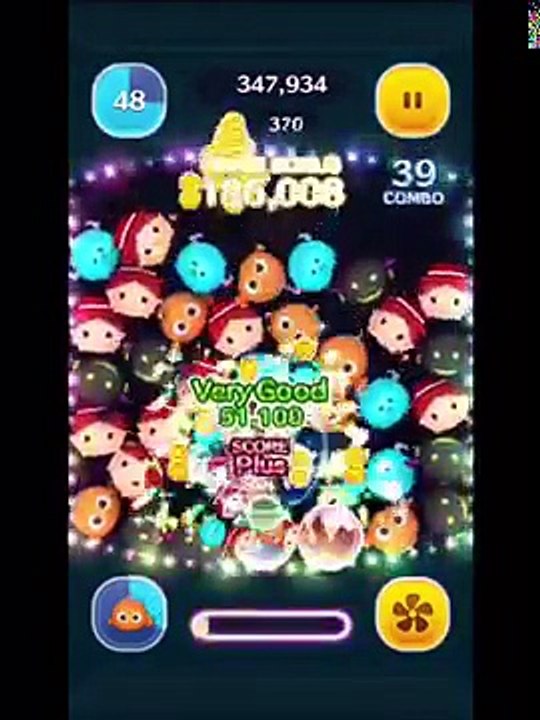 【ツムツム】実況 ガチャ9連☆ ニモ スキル1 ～縦ライン状にツムを消すよ！～
