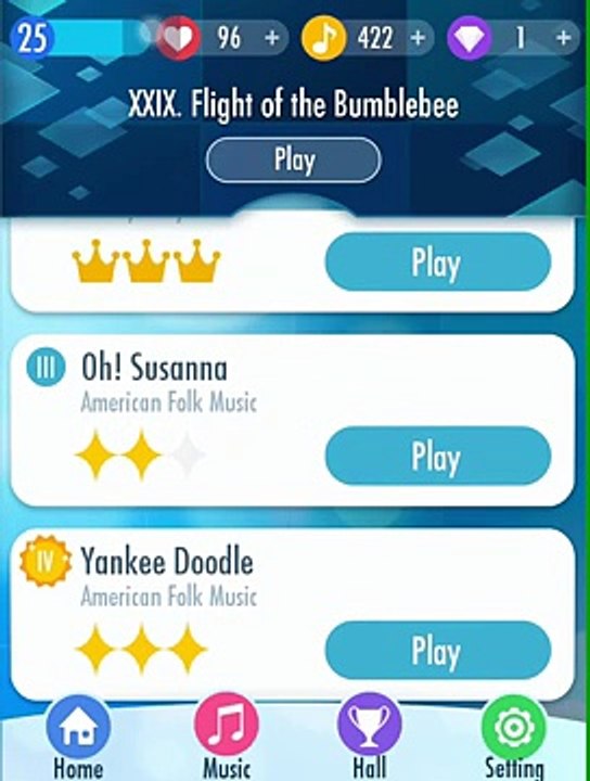 Piano tiles 2 | Flight of the bumblebee former world record | 2106 tiles | 3 crowns